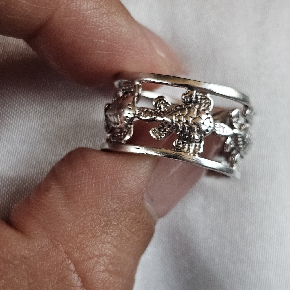 Sterling Turtle Band 925